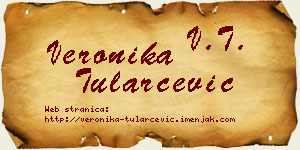 Veronika Tularčević vizit kartica
